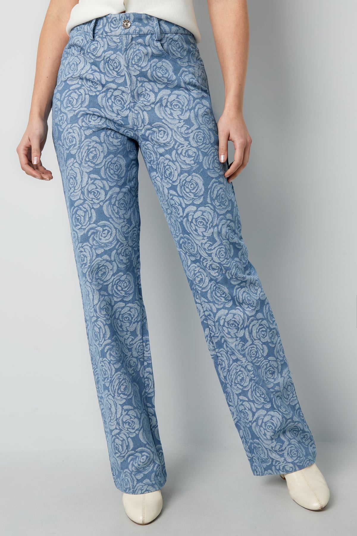 florale-baumwollhose-damen-look