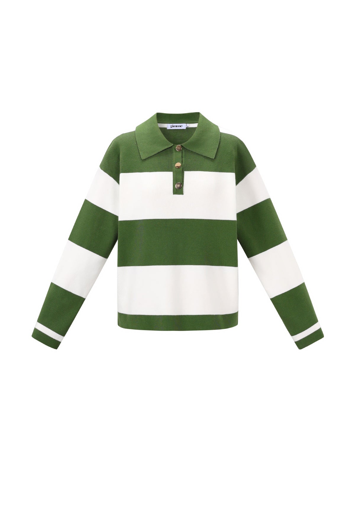 gestreifter-polo-pullover-damen-frontansicht