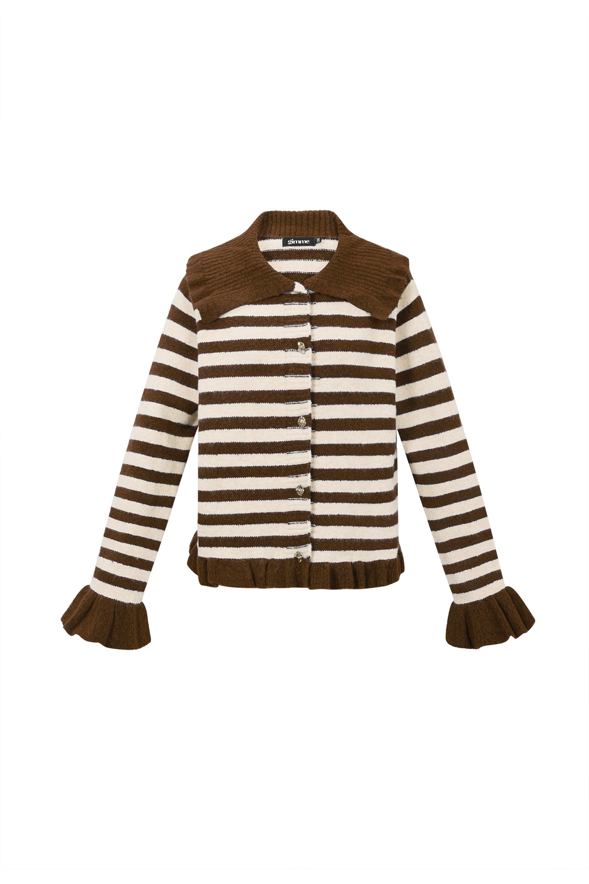 gestrickter-polyester-cardigan-damen-streifen-casual-stil-modern-fashion