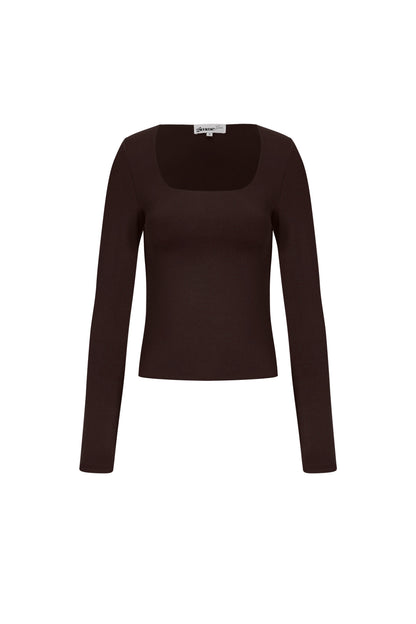 gestricktes-nylon-langarm-oberteil-damen-basic-elegant-modern-style
