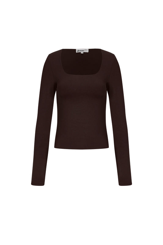 gestricktes-nylon-langarm-oberteil-damen-basic-elegant-modern-style