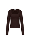 gestricktes-nylon-langarm-oberteil-damen-basic-elegant-modern-style