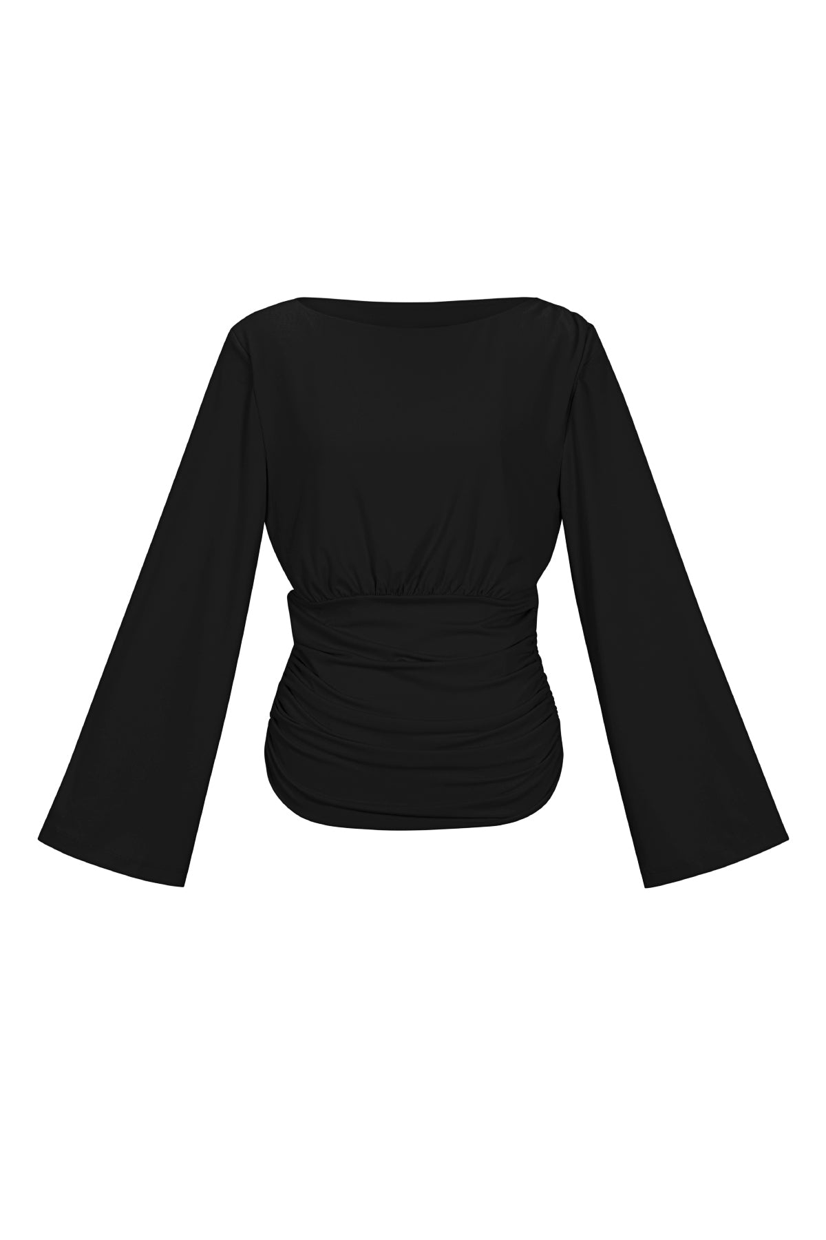 gewebte-polyesterfasern-damen-langarmshirt-frontansicht-elegantes-oberteil