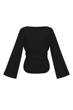gewebte-polyesterfasern-damen-langarmshirt-frontansicht-elegantes-oberteil