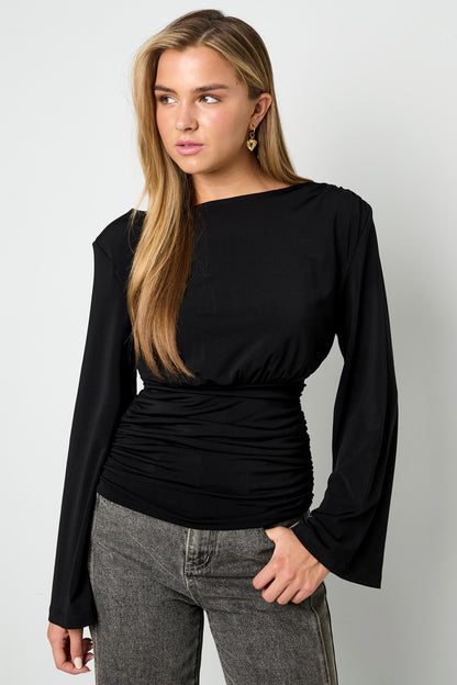 gewebte-polyesterfasern-damen-langarmshirt-seitenansicht-stylisch