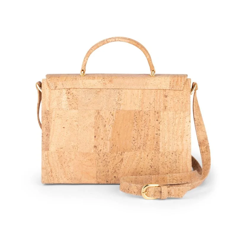 Innenansicht der Jackie Schultertasche Beige mit großem Hauptfach und Fächern