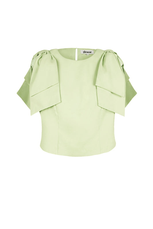 kurzarm-damen-oberteil-rueschenaermel-elegant-polyester-modern-style