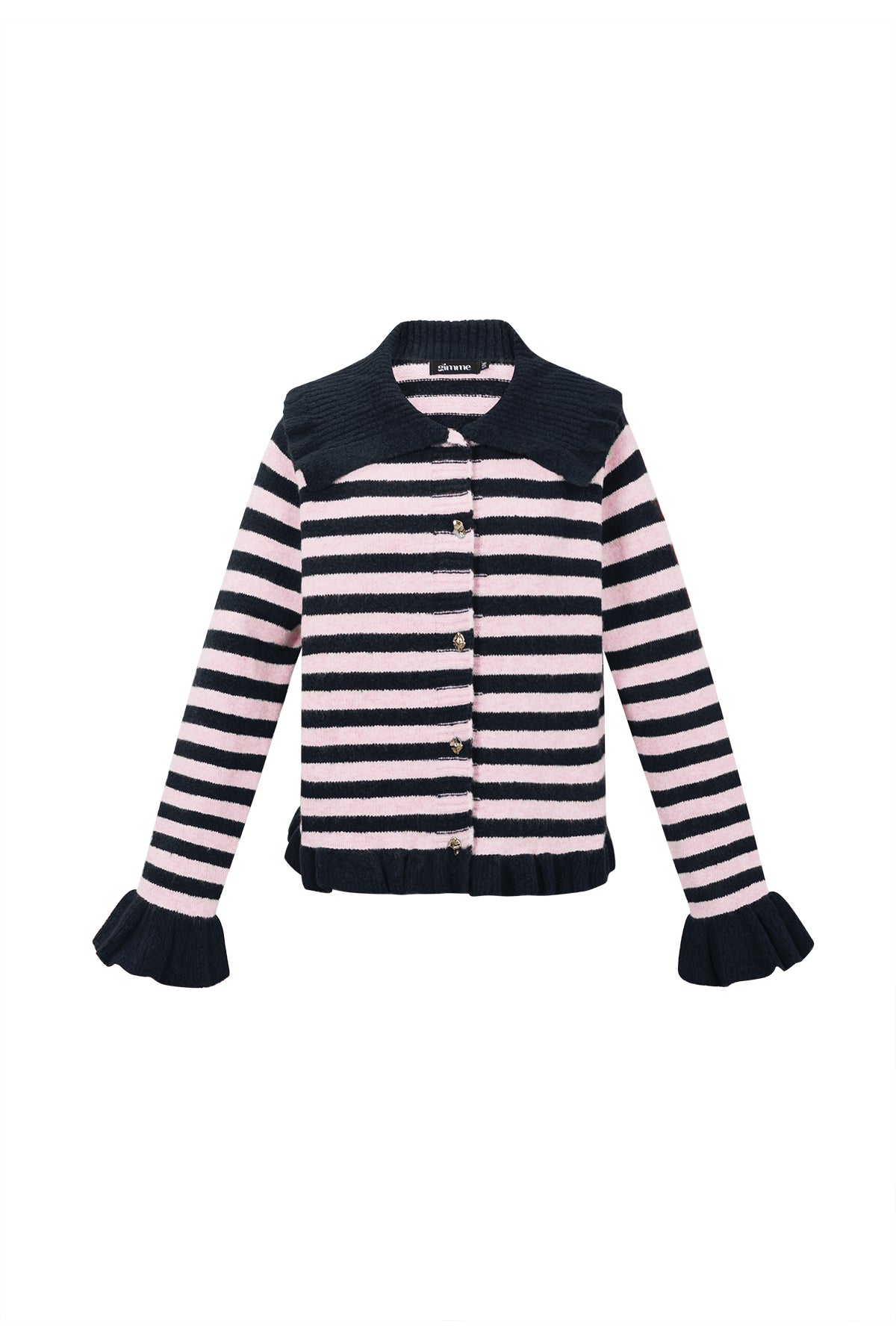 leichter-polyester-cardigan-damen-streifen-mode-casual-fashion