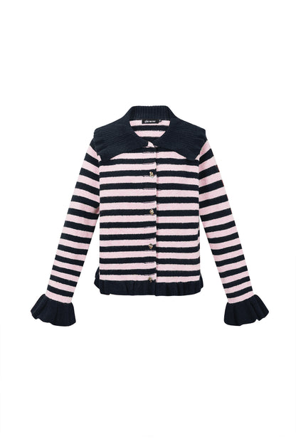 leichter-polyester-cardigan-damen-streifen-mode-casual-fashion