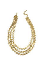 Layered necklaces with coins