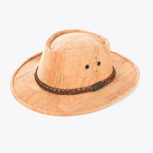 Men’s Cork Hat mit Wildlederriemen Größe 56 in Frontansicht