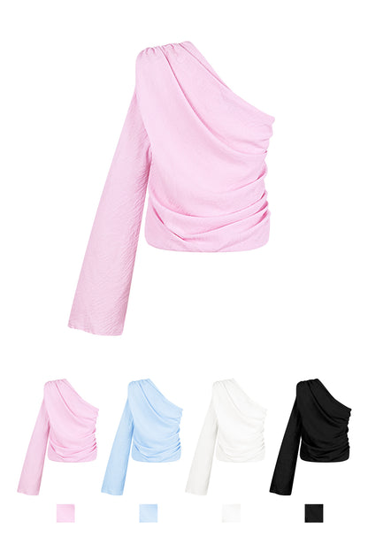 modernes-one-shoulder-top-damen-fashion-look