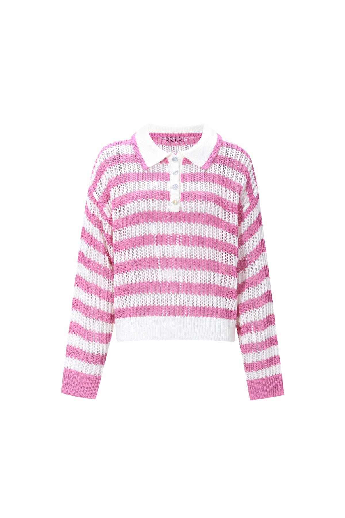 polo-top-strick-damen-frontansicht