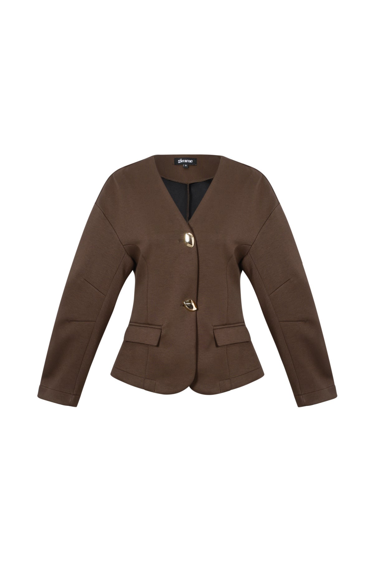 gewebte-polyesterfaser-damen-anzug-set-elegant-frontansicht-einfarbig