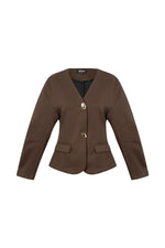 gewebte-polyesterfaser-damen-anzug-set-elegant-frontansicht-einfarbig