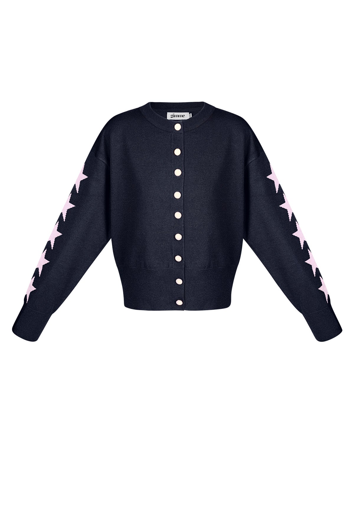 sternmuster-strickcardigan-damen-frontansicht