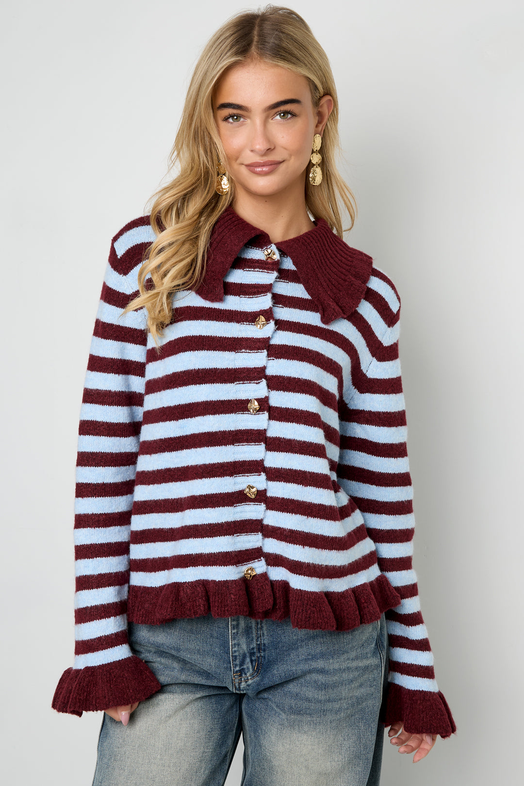 stylische-cardigan-damen-gestreift-casual-look-online-shop