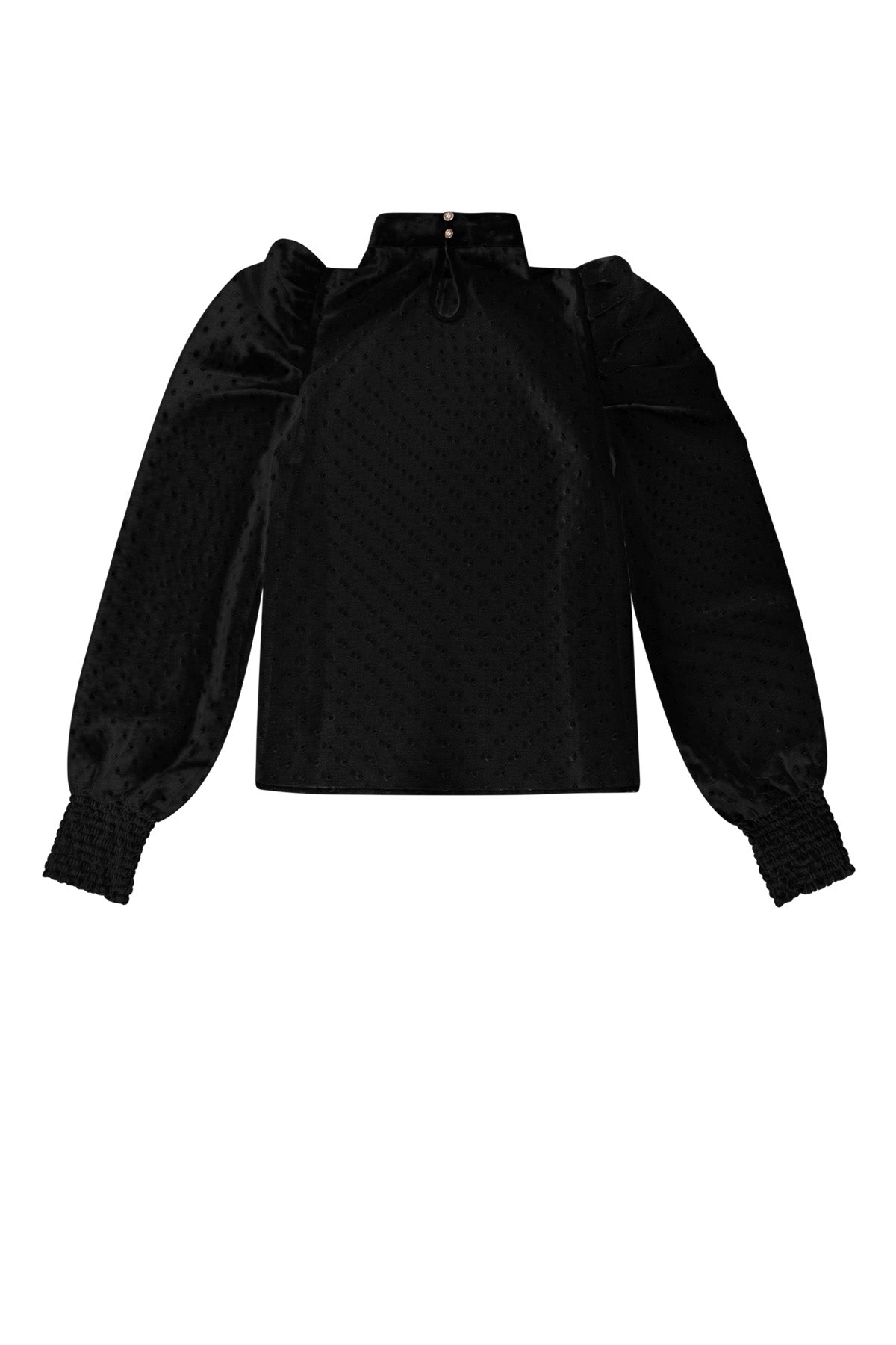 stylisches-polyester-oberteil-damen-puffaermel-fashion-elegant